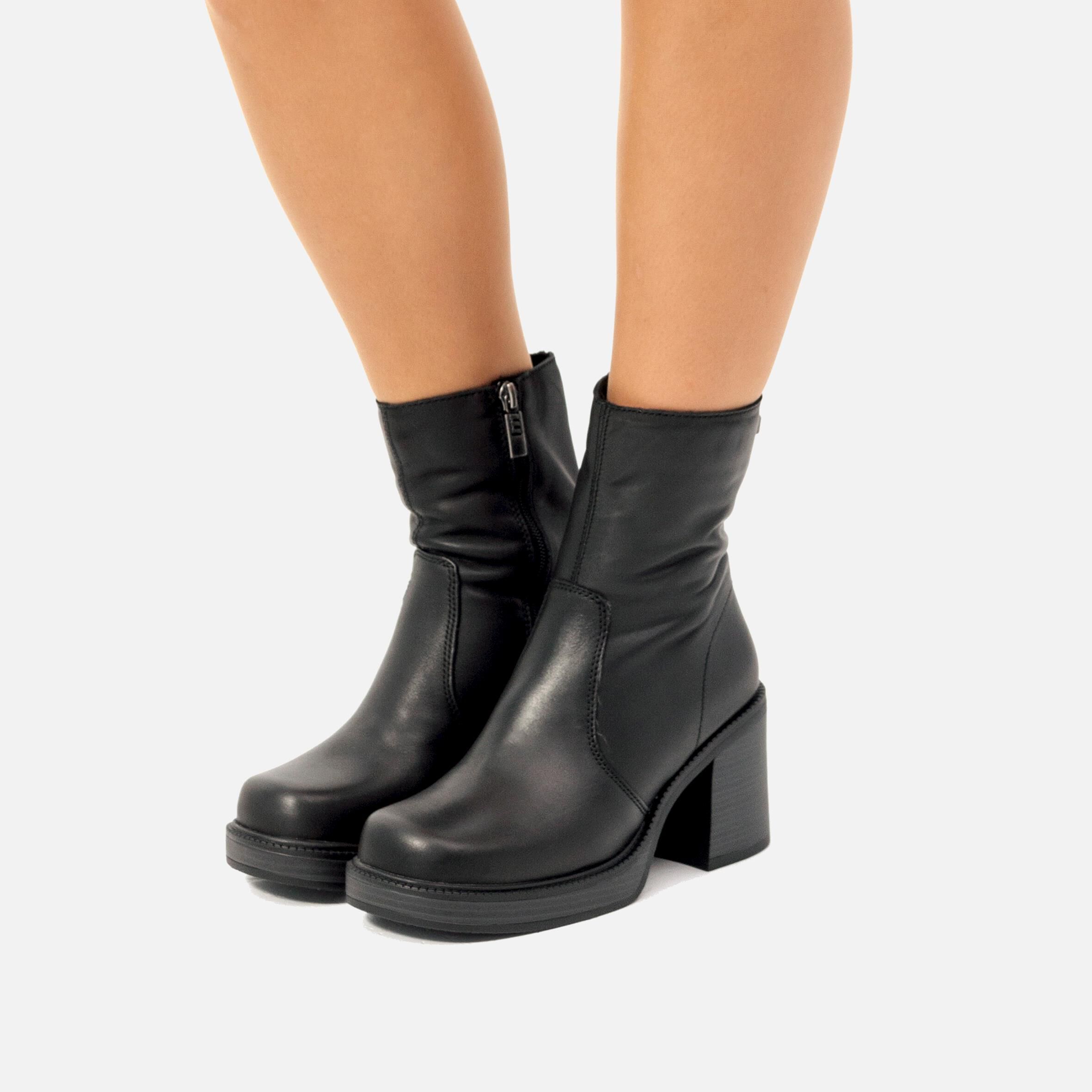 Buy NEW OASIS black 58639 HIGH HEELED ANKLE BOOTS Mtng for WOMAN